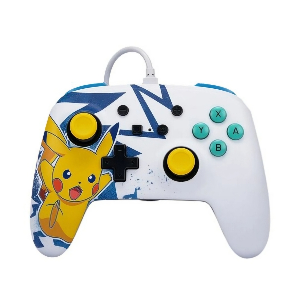 🚦♡PowerA Enhanced Wired Controller for Nintendo Switch, Pikachu High Voltage